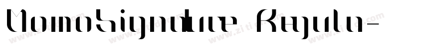 MomoSignature Regula字体转换